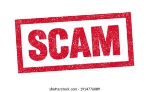 vector illustration word scam red 260nw 1914776089