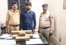 रायपुर में चेकिंग के दौरान बैग खोलते ही उड़े पुलिस के होश, अंदर मिले 75 लाख कैश