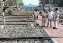 ट्रेन की चपेट में आने से सिपाही की मौत