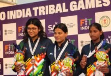 कर्नाटक के तैराक मणिकांता ने स्वर्ण पदकों की हैट्रिक पूरी की, छत्तीसगढ़ की अनुष्का भगत ने जीता दूसरा पदक