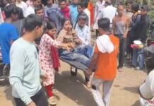 कांग्रेस पार्षद की पुत्रवधू और पुत्र दुर्घटना में घायल ,देखिए वीडियो