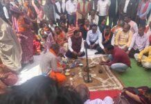 कृषि मंत्री श्री राम विचार नेताम ने धोन्धा प्रतापपुर में किया कृषि महाविद्यालय का भूमि पूजन