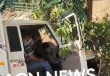 पिकअप वाहन का ब्रेक फेल ,मंदिर से लौट रही गाड़ी पेड़ से टकराई, 9 यात्री घायल