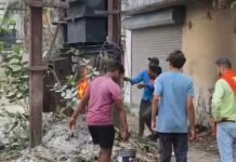 ट्रांसफार्मर में लगी आग ,शॉर्ट सर्किट के चलते हुई घटना ,देखिए वीडियो