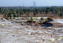 विद्युत मंडल राखड़ बांध का तटबंध टूटा .जेसीबी चालक की हुई मौत …