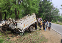 जशपुर में दर्दनाक हादसा: कच्चा आम से लदी पिकअप पुलिया के नीचे गिरी, चालक की मौत