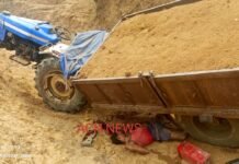 ट्रैक्टर पलटने से एक व्यक्ति की मौत,ट्रैक्टर का चालक था मृतक