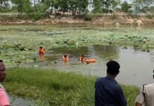 छुरी गणेश तालाब में सफाई के दौरान युवक डूबा, मौत,गोताखोरों ने घंटों मशक्कत के बाद निकाला शव, इलाके में पसरा मातम