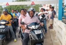डिप्टी सीएम ने एक्टिवा से किया शहर का भ्रमण ,भाजपा विधायक और मेयर भी रहे साथ, देखिए वीडियो