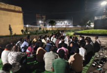 शहर के हृदय स्थल से शराब भट्टी हटाने का संकल्प लेकर युवाओं ने किया शक्ति प्रदर्शन