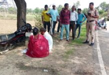 पकरिया पुलिया के पास सड़क हादसा