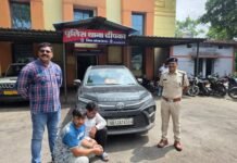 अंतरराज्यीय बैंक सेंधमारी गिरोह का पर्दाफाश,यूनियन बैंक दीपका में सेंधमारी का प्रयास, हरियाणा से 2 आरोपी गिरफ्तार* *घटना में प्रयुक्त टोयोटा हाइराइडर कार जप्त