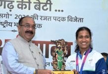 ज्ञानेश्वरी की सफलता से राज्य के युवा लेंगे प्रेरणा, खेलों के लिए तैयार होगा अच्छा वातावरण – अरुण साव