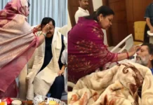 रक्षाबंधन पर भाजपा नेताओं का दिल्ली में मिलन : रूपकुमारी चौधरी ने राष्ट्रीय कार्यालय में बांधी राखी, किरण देव से मिली कमलेश जांगड़े