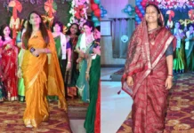 रायपुर प्रेस क्लब में सजा तीज का रंग : महिला पत्रकारों के साथ मंत्री, सांसद, विधायक ने भी किया रैंप वॉक