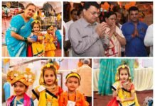 कपिलेश्वर नाथ मंदिर में गूंजा नंदलाला का जयकारा, नन्हे राधा-कृष्ण ने मोहा सबका मन