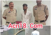 नशे में तलवार लेकर सड़क पर उतरा युवक, मचा हड़कंप,तलवार लहराकर लोगों को धमकाया, पूरे मोहल्ले में दहशत,पुलिस से भी उलझा आरोपी, घेराबंदी कर तलवार समेत गिरफ्तार