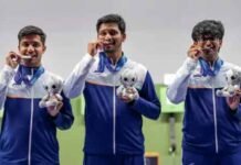 एशियन गेम्स- भारत को 6 मेडल, शूटिंग में 5 आए:हिमांशु-रुद्रांश को मेंस 10 मीटर राइफल में सिल्वर-ब्रॉन्ज; मिक्स्ड मार्शल आर्ट्स में पहली बार मेडल