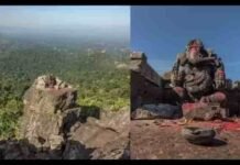 घना जंगल, दुर्गम पहाड़ी, 3000 फीट ऊंचाई, बिना मंदिर स्थापित है गणेशजी की अनोखी प्रतिमा, यहां हुआ था भीषण युद्ध