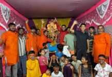 बाजे-गाजे के साथ गणपति बप्पा को दी विदाई…