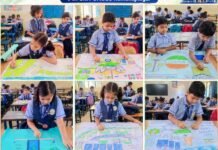 रायपुर : नन्हे हाथों ने रंगों से उकेरी स्वच्छ, हरित, शिक्षित और सशक्त भारत की तस्वीर