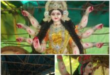 शिवरीनारायण में सजीं मां दुर्गा की भव्य प्रतिमाएं,50 किलोमीटर दूर से पहुंच रहीं उत्सव समितियां, दिन-रात जुटे मूर्तिकार. Video