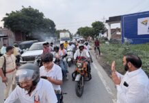 जन्मभूमि से कर्मभूमि तक सेवा संकल्प यात्रा केराकत के चंदवक में भव्य स्वागत