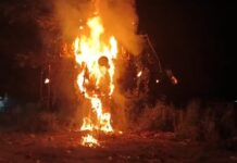 ग्राम कुथूर में धूमधाम से मनाया गया विजयादशमी पर्व, रावण दहन के साथ गूंजे जय श्रीराम के जयकारे